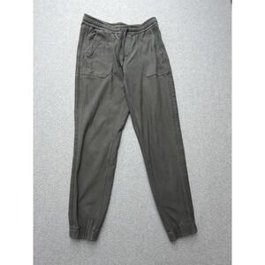 Athleta Farallon Jogger Pants Womens 2 Green Ankle Elastic Waist Stretch Twill